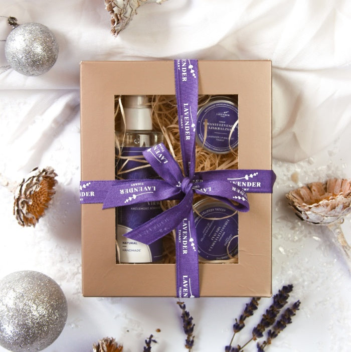 Essential Box mit Lavendel | in Geschenkbox mit Schleife