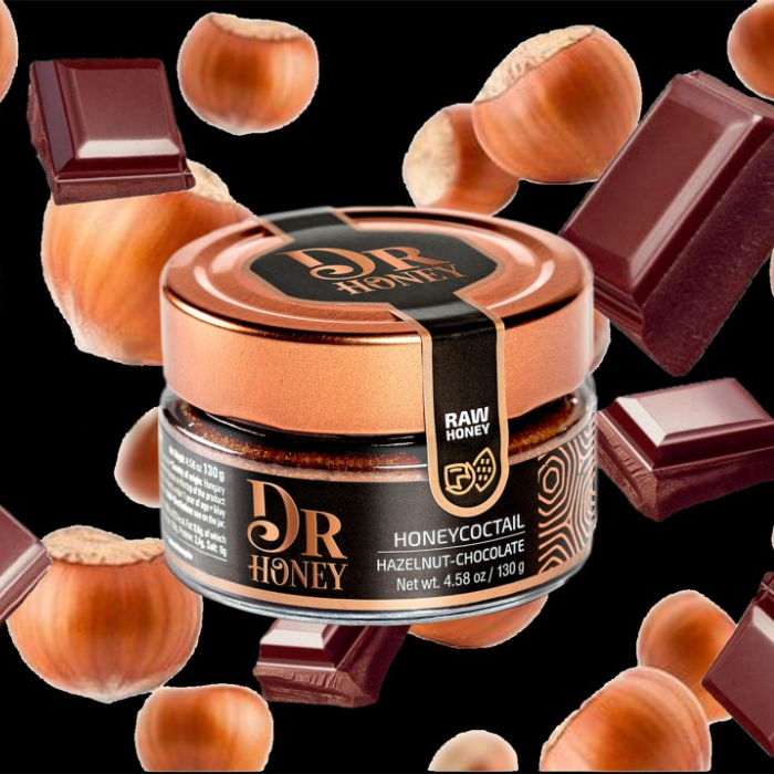 Premium Honeycocktail mit  Haselnuss und Schokolade 130g | Dr Honey
