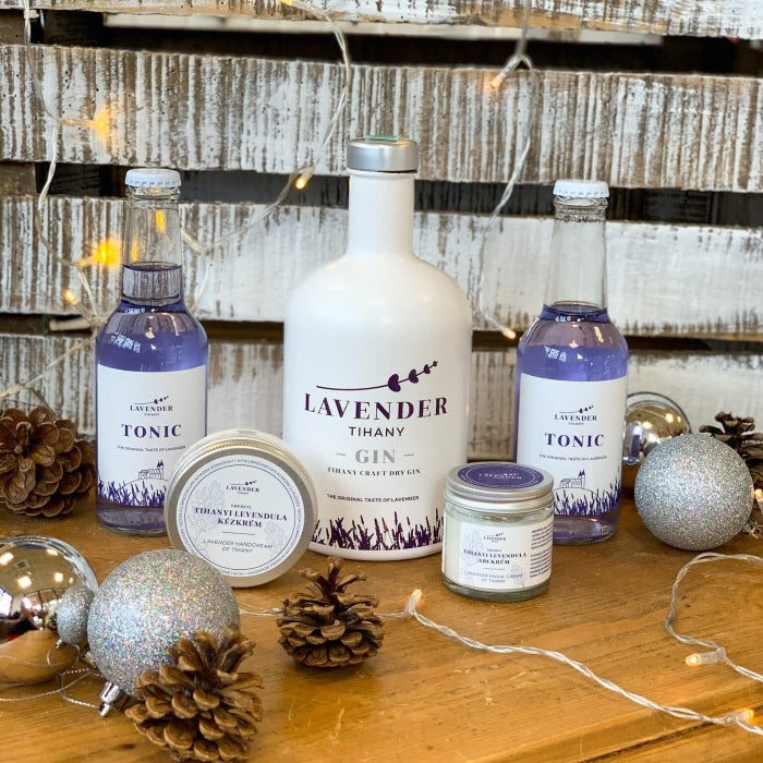 Lavendel Gin & Tonic mit Extras | in luxuriösen Geschenkbox