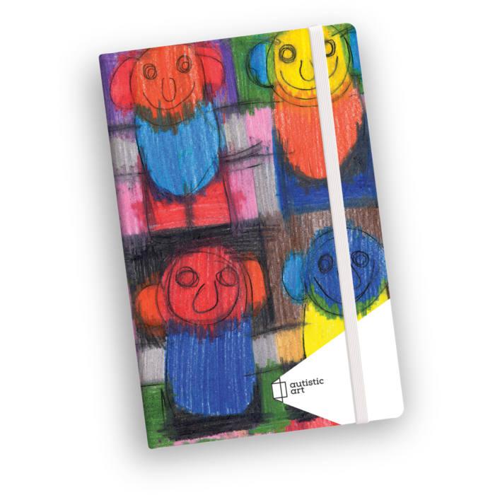 Notizbücher mit Umschlag und Gummiband | Autistic Art