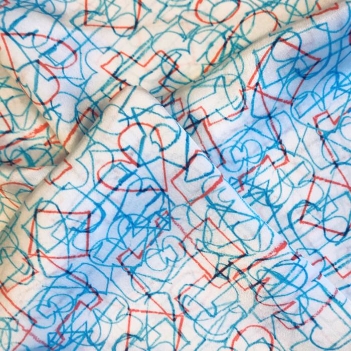 Taschentuch | Reiner Seidenschal 30x30 cm | Autistic Art